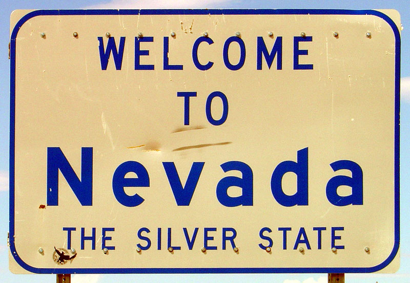 Road Sign Nevada road trip voyage États-Unis