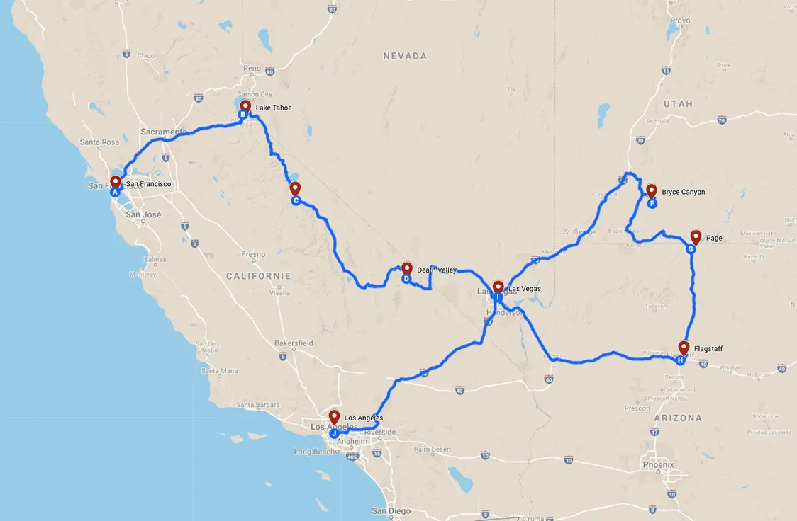 Carte circuit : West 4 Kids