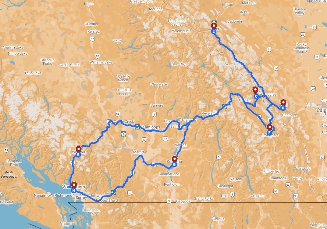 Carte circuit : À la découverte des parcs nationaux de l’Ouest
